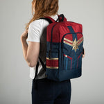 Marvel Captain Marvel Padded Strap Backpack Laptop Bookbag Daypack School Bag